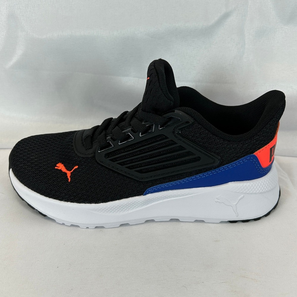 Puma SoftFoam+ Kids Athletic Sneakers Black Orange Blue 403309-01 Size 2C